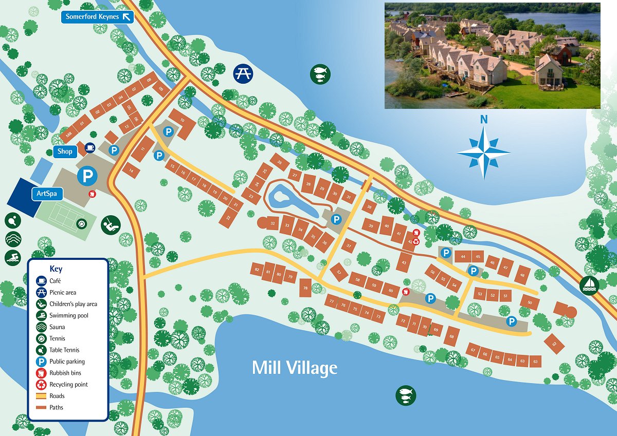 map of cotswold water park