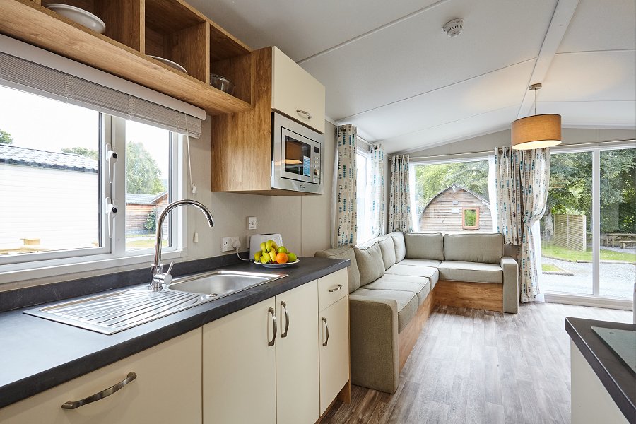 Braidhaugh 2 Bed Caravans Kitchen Area