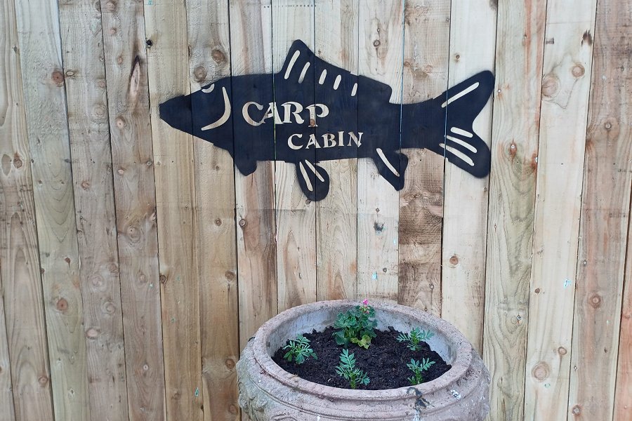 Carp Cabin Entrance Sign