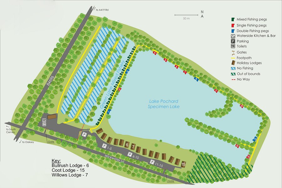 Lake Pochard Site Map