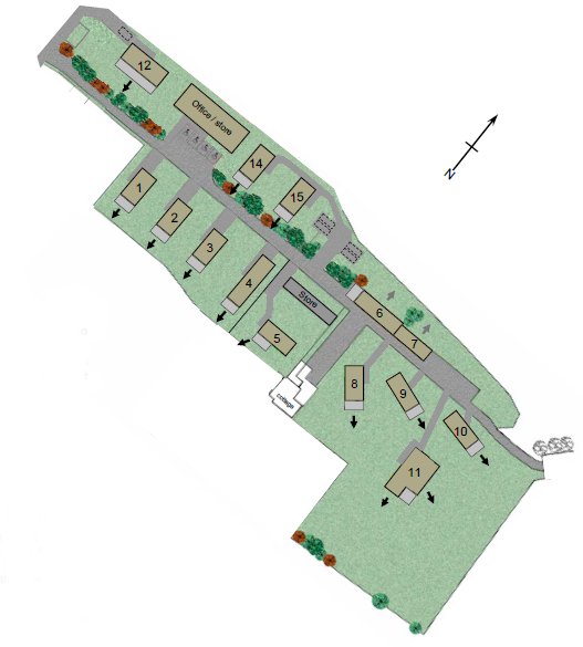 Saxon Maybank Holiday Lodges – Map of the Holiday Lodges at Indio Lake